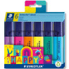 (364 C6 HA) STAEDTLER MARCADOR FLUORESCENTE TEXTSURFER CLASSIC HAPPY LINE C/SURTIDOS BLÍSTER 6 UD