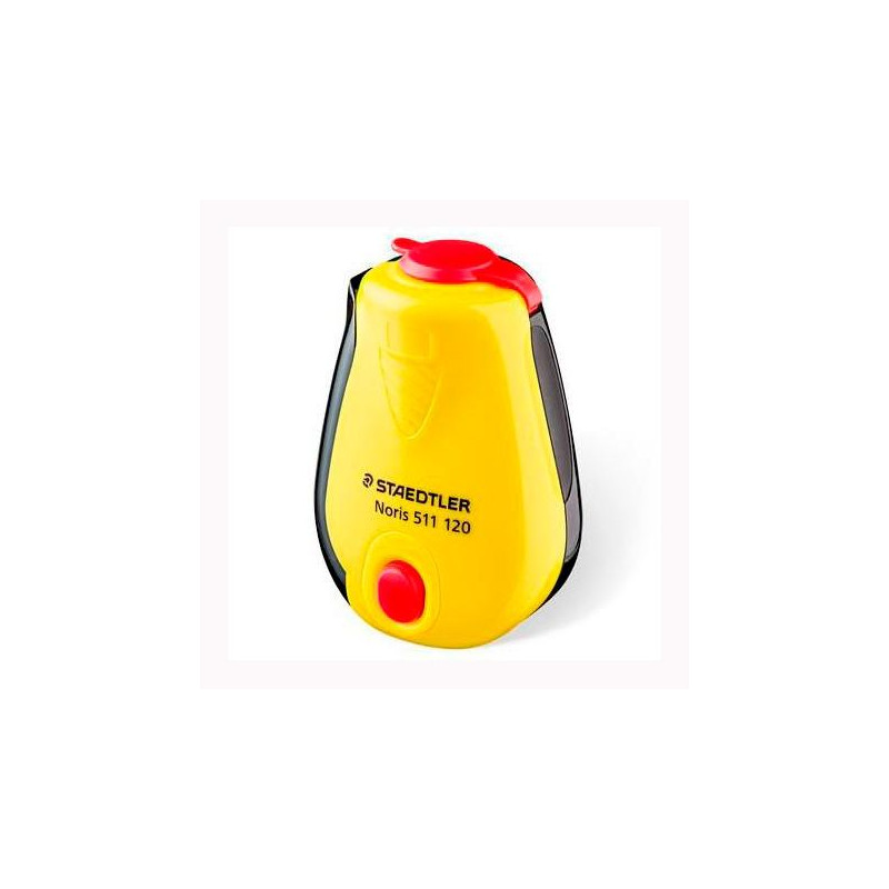 (511 120) STAEDTLER AFILALÁPICES CON DEPÓSITO DISEÑO NORIS AMARILLO/NEGRO