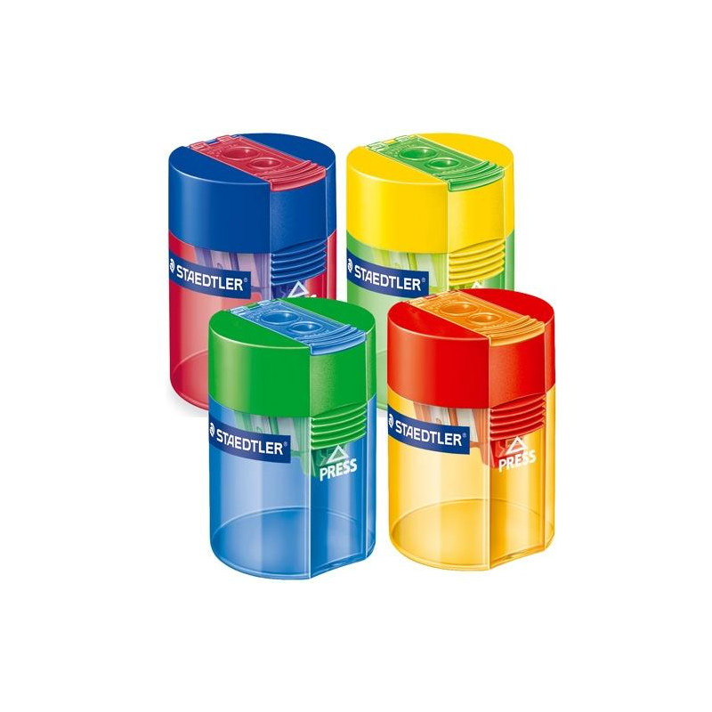 (512 006) STAEDTLER AFILALÁPICES DOBLE 512 DEPÓSITO TRANSPARENTE COLORES SURTIDOS (512 006) STAEDTLER AFILALÁPICES DOBLE 512 DEPÓSITO TRANSPARENTE COLORES SURTIDOS
