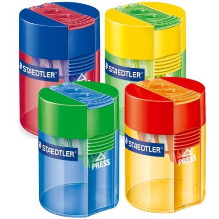 (512 006) STAEDTLER AFILALÁPICES DOBLE 512 DEPÓSITO TRANSPARENTE COLORES SURTIDOS