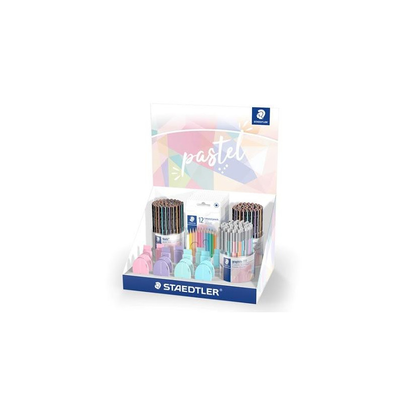(61 SCA2 PA) STAEDTLER EXPOSITOR DE LÁPICES PASTEL LINE CARTÓN SOBREMESA