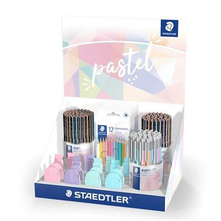 (61 SCA2 PA) STAEDTLER EXPOSITOR DE LÁPICES PASTEL LINE CARTÓN SOBREMESA