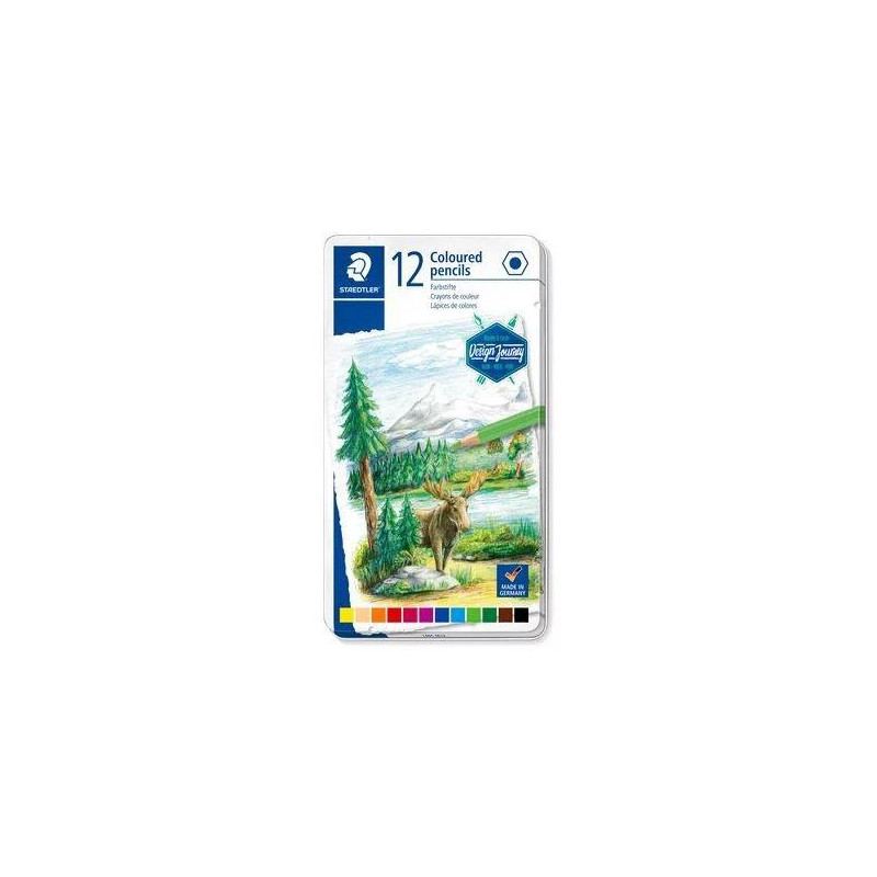 (146C M12) STAEDTLER LÁPICES DE COLORES DESING JOURNEY 146C C/SURTIDOS ESTUCHE METAL 12 UD (146C M12) STAEDTLER LÁPICES DE COLORES DESING JOURNEY 146C C/SURTIDOS ESTUCHE METAL 12 UD
