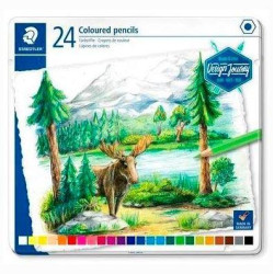 (146C M24) STAEDTLER LÁPICES DE COLORES DESING JOURNEY 146C C/SURTIDOS ESTUCHE METAL 24 UD