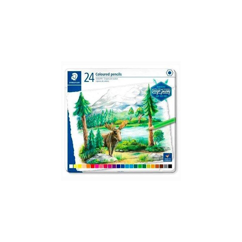 (146C M24) STAEDTLER LÁPICES DE COLORES DESING JOURNEY 146C C/SURTIDOS ESTUCHE METAL 24 UD (146C M24) STAEDTLER LÁPICES DE COLORES DESING JOURNEY 146C C/SURTIDOS ESTUCHE METAL 24 UD