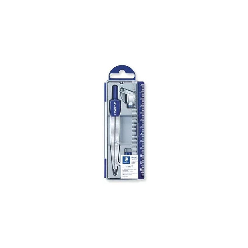 (550 60) STAEDTLER COMPÁS ESCOLAR NORIS 550 CON TUBO DE MINAS Y ADAPTADOR UNIVERSAL (550 60) STAEDTLER COMPÁS ESCOLAR NORIS 550 CON TUBO DE MINAS Y ADAPTADOR UNIVERSAL