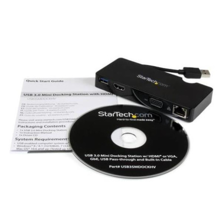 (USB3SMDOCKHV) START TECH DOCKING STATION USB 3.0 HDMI VGA