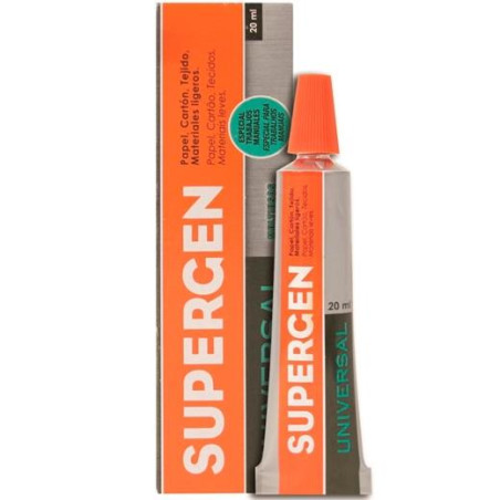 (62602-00000-01) SUPERGEN PEGAMENTO 20ML UNIVERSAL MULTIUSOS TUBO TRANSPARENTE