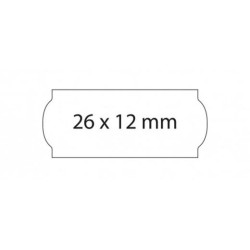 (025023) SWING ETIQUETAS ADHESIVAS PERMANENTE OPEN PARA PRECIOS 26X12MM ROLLO 1500 BLANCO