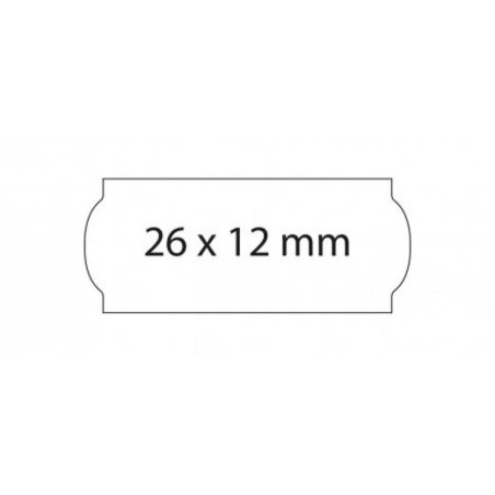 (025023) SWING ETIQUETAS ADHESIVAS PERMANENTE OPEN PARA PRECIOS 26X12MM ROLLO 1500 BLANCO