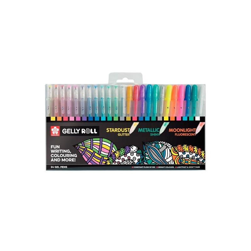 (POXPGBMIX24) TALENS SAKURA BOLÍGRAFOS GELLY ROLL MIXED ESTUCHE DE 24 C/SURTIDOS (POXPGBMIX24) TALENS SAKURA BOLÍGRAFOS GELLY ROLL MIXED ESTUCHE DE 24 C/SURTIDOS