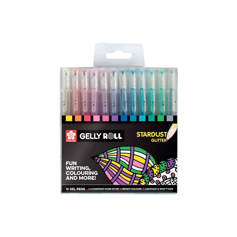 (POXPGBSTA12) TALENS SAKURA BOLÍGRAFOS DE GEL STARDUST GLITTER ESTUCHE DE 12 C/SURTIDOS (POXPGBSTA12) TALENS SAKURA BOLÍGRAFOS DE GEL STARDUST GLITTER ESTUCHE DE 12 C/SURTIDOS