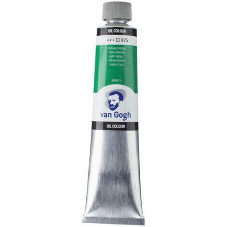 (02086753) TALENS VAN GOGH PINTURA AL ÓLEO TUBO 200ML VERDE FTALO 675 TRANSPARENTE