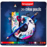 (60212024) TALENS BRUYNZEEL LÁPICES DE COLORES SURTIDO OSCURO ESTUCHE METÁLICO 24 UD