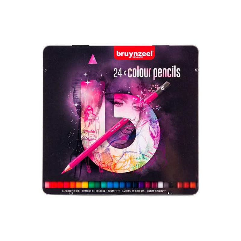 (60212124) TALENS BRUYNZEEL LÁPICES DE COLORES SURTIDO CLARO ESTUCHE METÁLICO 24 UD (60212124) TALENS BRUYNZEEL LÁPICES DE COLORES SURTIDO CLARO ESTUCHE METÁLICO 24 UD