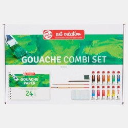(9011613M) TALENS ART CREATION SET GOUACHE COMBI 12 TUBOS X 12ML COLORES SURTIDOS