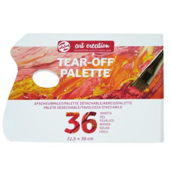 (90671824) TALENS ARTS CREATION PALETA DESECHABLE 22.5X30 36H