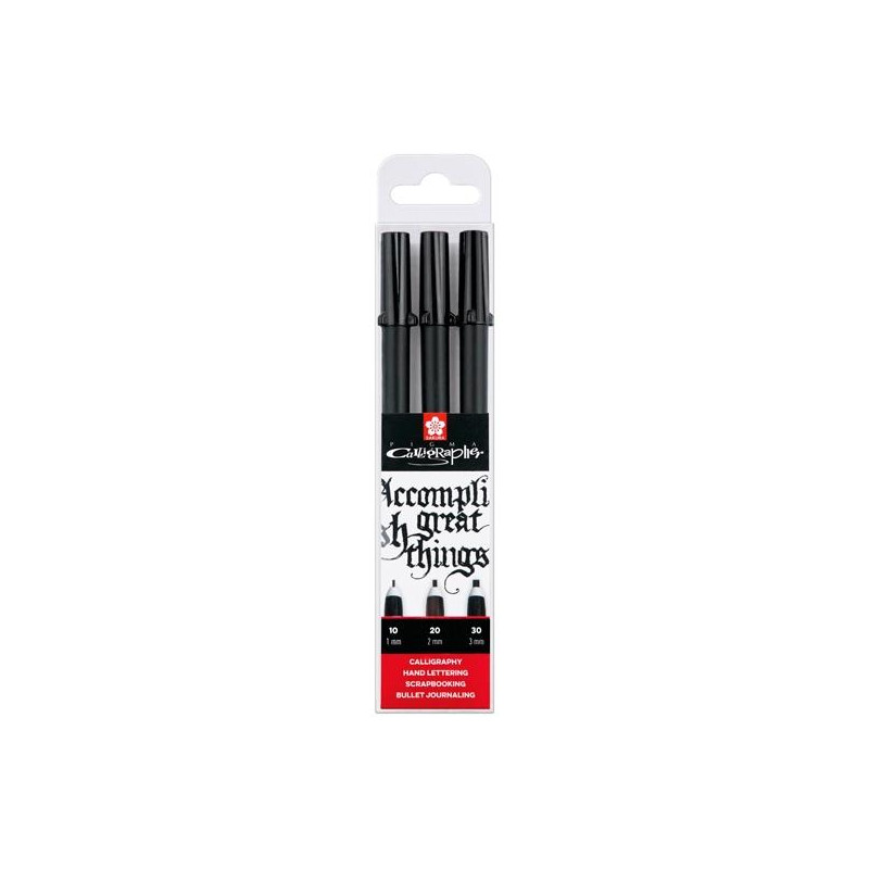 (POXSDKC349) TALENS SAKURA ROTULADORES PIGMA CALLIGRAPHER NEGRO ESTUCHE 3 UD (POXSDKC349) TALENS SAKURA ROTULADORES PIGMA CALLIGRAPHER NEGRO ESTUCHE 3 UD
