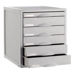(8206C GS) ARCHIVO 2000 MÓDULO ARCHISYSTEM DE 6 CAJONES 356X316X362 MM GRIS