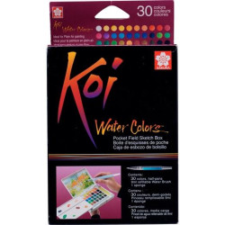 (XNCW30N) TALENS SAKURA ACUARELAS KOI WATER COLORS SKETCH BOX DE 30 C/SURTIDOS