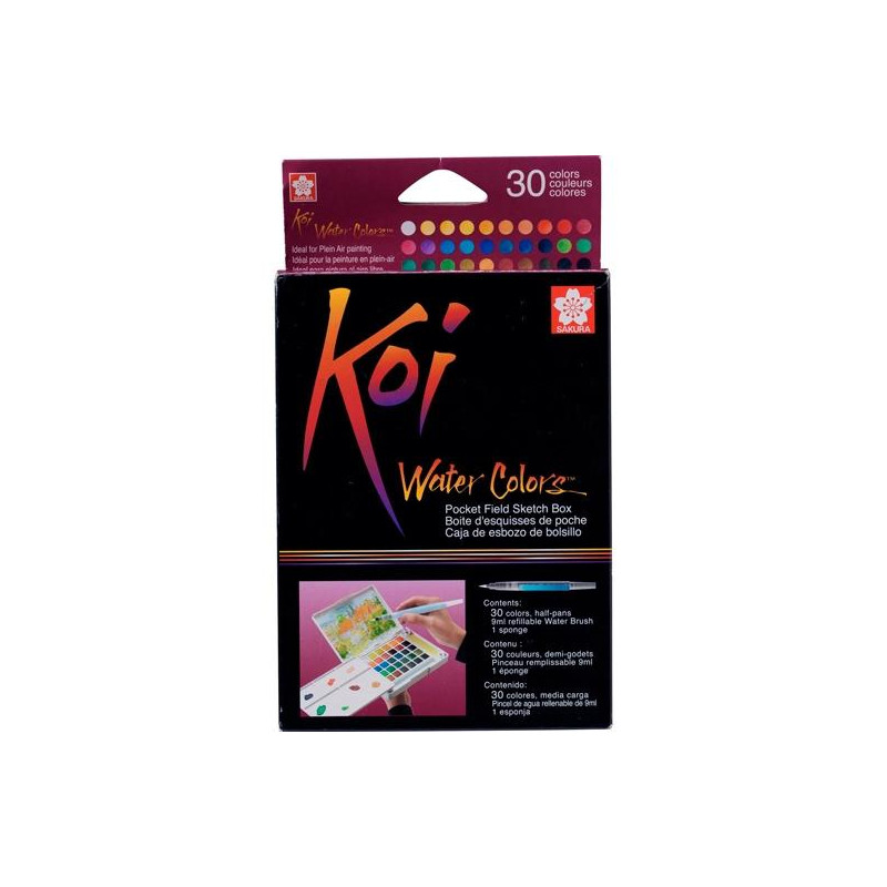 (XNCW30N) TALENS SAKURA ACUARELAS KOI WATER COLORS SKETCH BOX DE 30 C/SURTIDOS (XNCW30N) TALENS SAKURA ACUARELAS KOI WATER COLORS SKETCH BOX DE 30 C/SURTIDOS