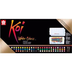 (XNCW72N) TALENS SAKURA KOI WATER COLORS STUDIO SET ESTUCHE DE 72 C/SURTIDOS