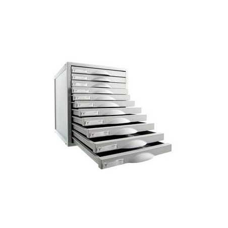 (8211C GS) ARCHIVO 2000 MÓDULO ARCHISYSTEM DE 11 CAJONES 356X316X362 MM GRIS