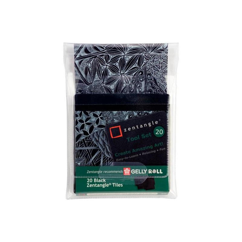 (Z20TBGB) TALENS SAKURA ZENTANGLE TOOL SET 20 TARJETAS 89X89MM NEGRO (Z20TBGB) TALENS SAKURA ZENTANGLE TOOL SET 20 TARJETAS 89X89MM NEGRO