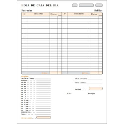 (T-133) TALONARIO ARQUEO DE CAJA FOLIO SIN COPIA