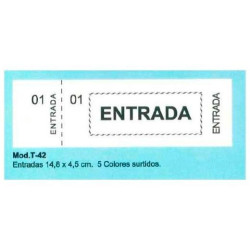 (T-42) TALONARIO ENTRADA 100H 14