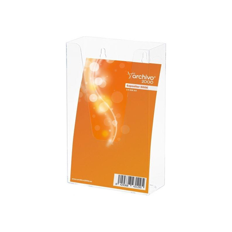 (9006 CS TP) ARCHIVO 2000 PORTAFOLLETOS MURAL ARCHIVO 2000 "PREMIUM" ESPESOR 3 MM 1/3 DIN A4 VERTICAL 45X115X180 MM (9006 CS TP) ARCHIVO 2000 PORTAFOLLETOS MURAL ARCHIVO 2000 "PREMIUM" ESPESOR 3 MM 1/3 DIN A4 VERTICAL 45X115X180 MM