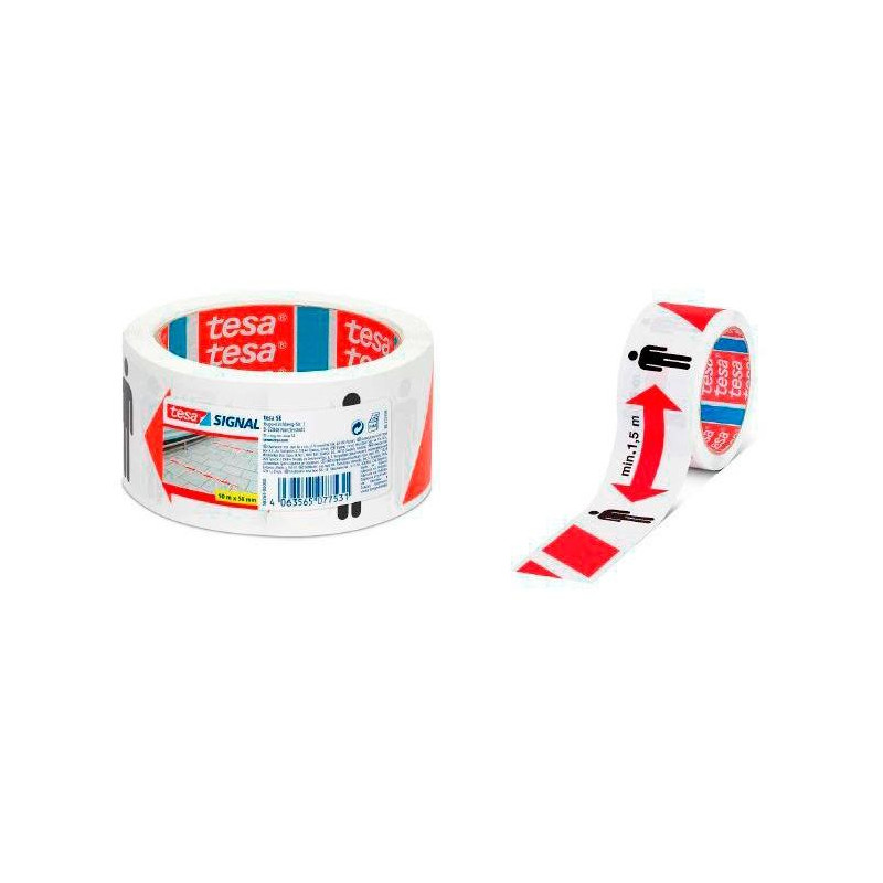 (58263-00000-00) TESA CINTA DE DISTANCIAMIENTO SOCIAL ROLLO PP 50MMX50M ADHESIVO (58263-00000-00) TESA CINTA DE DISTANCIAMIENTO SOCIAL ROLLO PP 50MMX50M ADHESIVO