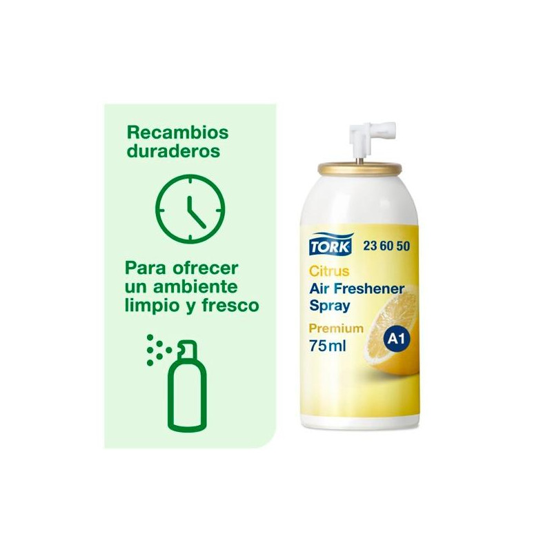 (21749) TORK AMBIENTADOR EN SPRAY 75ML CÍTRICO A1 (21749) TORK AMBIENTADOR EN SPRAY 75ML CÍTRICO A1
