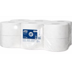 (605092) TORK PAPEL HIGIÉNICO 2C MINI JUMBO ADVANCED BOLSA DE 12 BLANCO