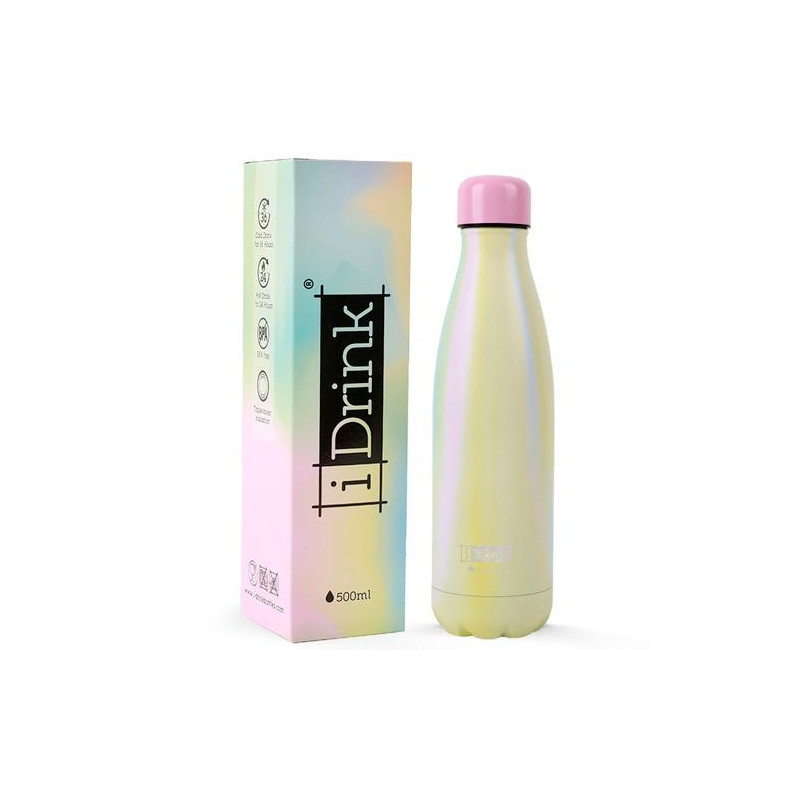 (ID0095) I-DRINK BOTELLA ISOTÉRMICA 500ML A/INOXIDABLE RAINBOW DREAM (ID0095) I-DRINK BOTELLA ISOTÉRMICA 500ML A/INOXIDABLE RAINBOW DREAM