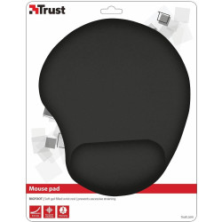 (16977) TRUST BIGFOOT ALFOMBRILLA ERGONÓMICA ANTIDESLIZANTE PARA RATÓN RELLENO GEL NEGRO
