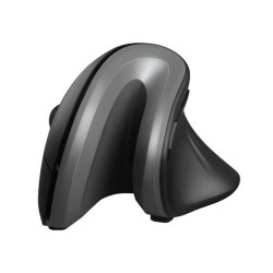 (23507) TRUST RATÓN ERGONÓMICO VERTICAL VERRO INALÁMBRICO 600/1600DPI GRIS/NEGRO