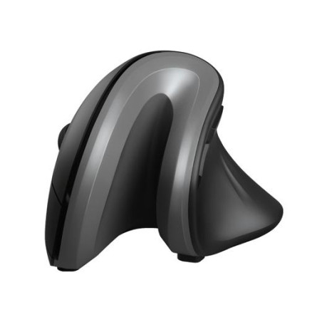 (23507) TRUST RATÓN ERGONÓMICO VERTICAL VERRO INALÁMBRICO 600/1600DPI GRIS/NEGRO