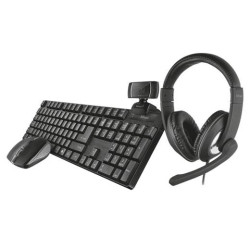 (24042) TRUST BUNDLE HOME OFFICE INCLUYE HEADSET RENO (21662) TECLADO Y RATÓN XIMO (21135) Y UNA WEBCAM TRINO HD (18679)