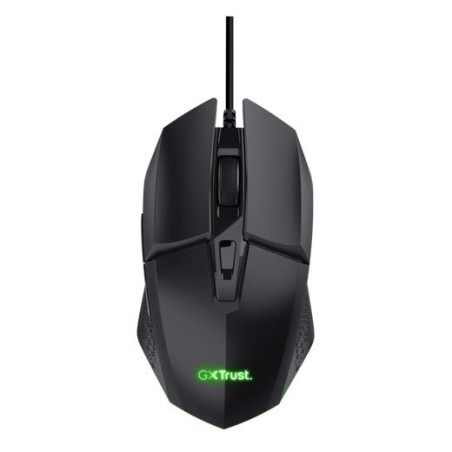 (25036) TRUST RATÓN GAMING GXT 109 FELOX CABLE USB 6400DPI 6 BOTONES ILUMINACIÓN LED NEGRO