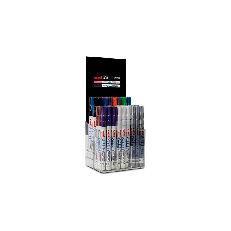 (182634276) UNIBALL MARCADOR PERMANENTE PAINT MARKER PX-21/54P COLORES SURTIDOS EXPOSITOR 54 UD (182634276) UNIBALL MARCADOR PERMANENTE PAINT MARKER PX-21/54P COLORES SURTIDOS EXPOSITOR 54 UD