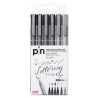 (234617000) UNIBALL ROTULADOR CALIBRADO PIN-200(S)/6P SURTIDO GRIS & NEGRO ESTUCHE 6 UD