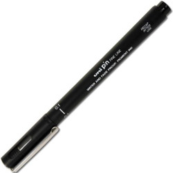 (288902000) UNIBALL ROTULADOR CALIBRADO PIN-200(S) 0.1 NEGRO CAJA 12 UD