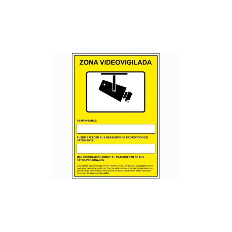 (6172-09 AM) ARCHIVO 2000 SEÑAL "CÁMARAS DE VIGILANCIA EN GRABACIÓN LAS 24 HORAS" 210X297 PVC AMARILLO (6172-09 AM) ARCHIVO 2000 SEÑAL "CÁMARAS DE VIGILANCIA EN GRABACIÓN LAS 24 HORAS" 210X297 PVC AMARILLO
