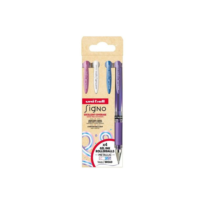 (302422292) UNIBALL ROLLERBALL SIGNO BROAD UM-153 1.0MM SURTIDO NO.2 SET 4 UD (302422292) UNIBALL ROLLERBALL SIGNO BROAD UM-153 1.0MM SURTIDO NO.2 SET 4 UD