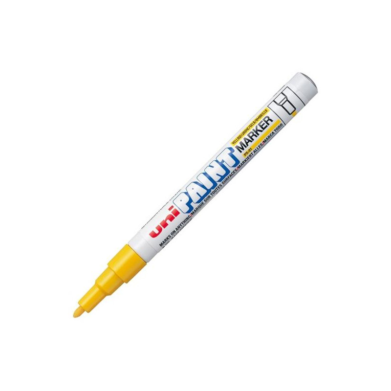 (558619000) UNIBALL MARCADOR PERMANENTE PAINT PX-21L AMARILLO CAJA 12 UD (558619000) UNIBALL MARCADOR PERMANENTE PAINT PX-21L AMARILLO CAJA 12 UD