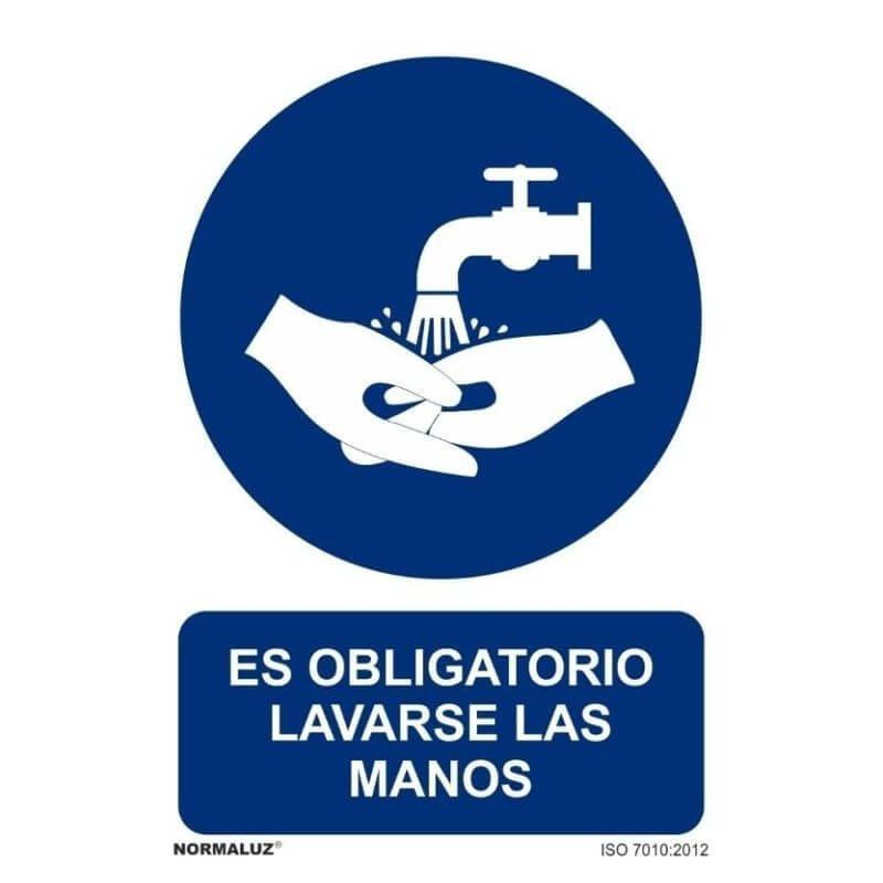 (6173-13-AZ) ARCHIVO 2000 SEÑAL "OBLIGATORIO LAVARSE LAS MANOS" 210X297 PVC AZUL Y BLANCO (6173-13-AZ) ARCHIVO 2000 SEÑAL "OBLIGATORIO LAVARSE LAS MANOS" 210X297 PVC AZUL Y BLANCO