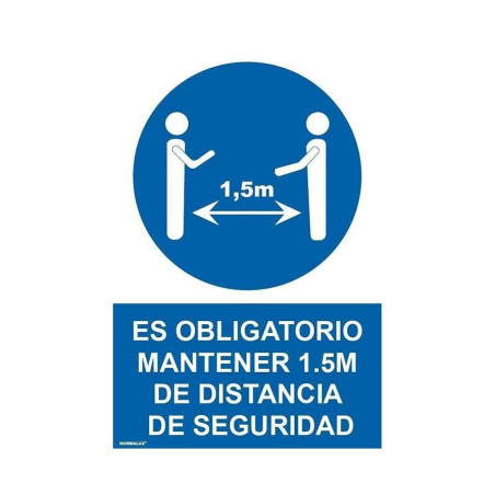 (6173-15-AZ) ARCHIVO 2000 SEÑAL "OBLIGATORIO MANTENER LA DISTANCIA DE SEGURIDAD 1