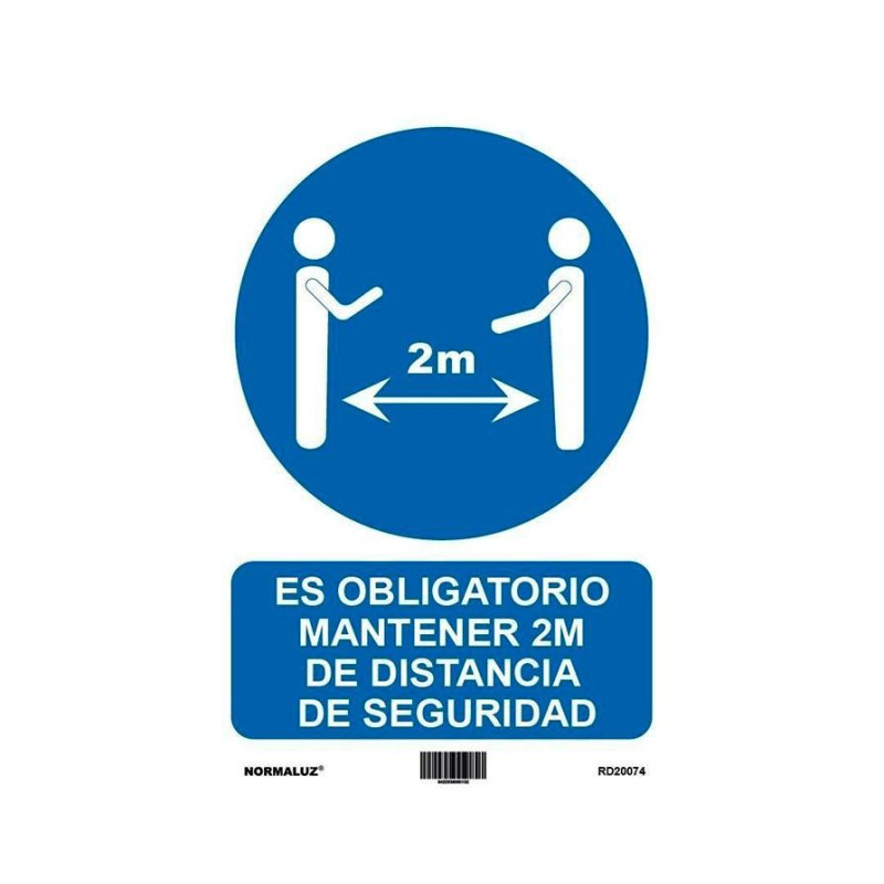 (6173-16-AZ) ARCHIVO 2000 SEÑAL "OBLIGATORIO MANTENER LA DISTANCIA DE SEGURIDAD 2M" 210X297 PVC AZUL Y BLANCO (6173-16-AZ) ARCHIVO 2000 SEÑAL "OBLIGATORIO MANTENER LA DISTANCIA DE SEGURIDAD 2M" 210X297 PVC AZUL Y BLANCO