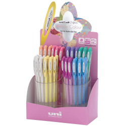 (789032000) UNIBALL ROLLERBALL SIGNO ANGELIC COLOUR UM-120AC/4D 0.7MM C/SURTIDOS PASTEL EXPOSITOR 48 UD
